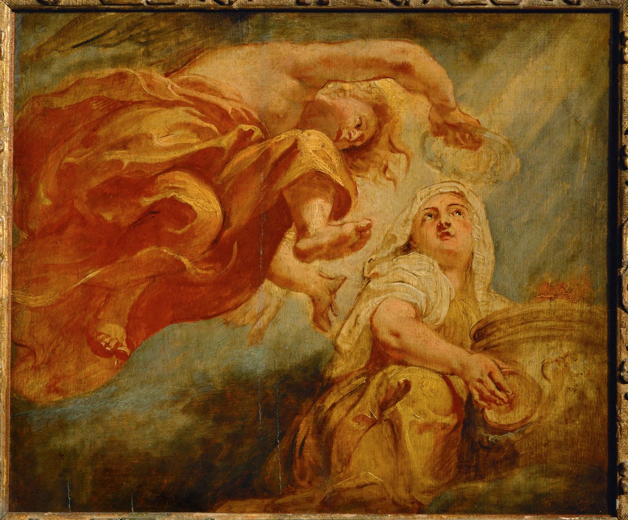 Il genio che incorona la religione da Peter Paul Rubens