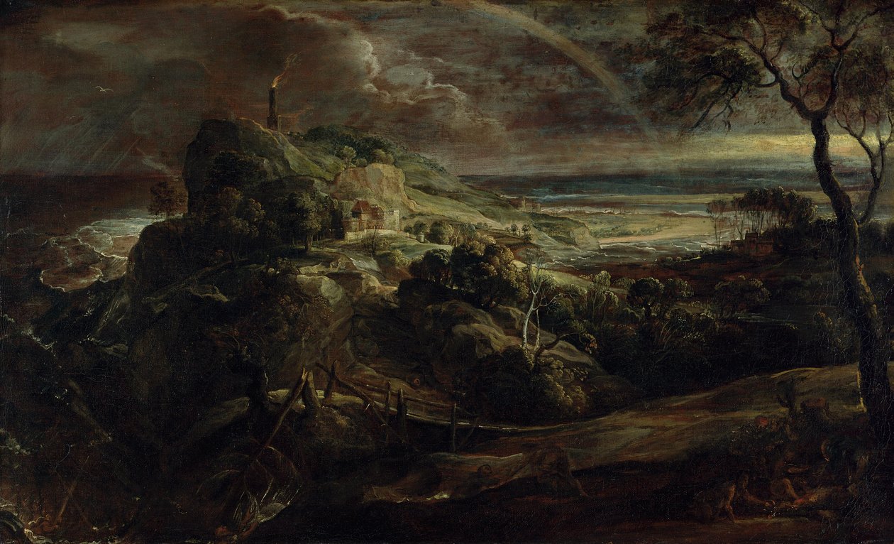 Tedesco: Landschaft mit dem Schiffbruch des Paulus Paesaggio con il naufragio di Paolo da Peter Paul Rubens