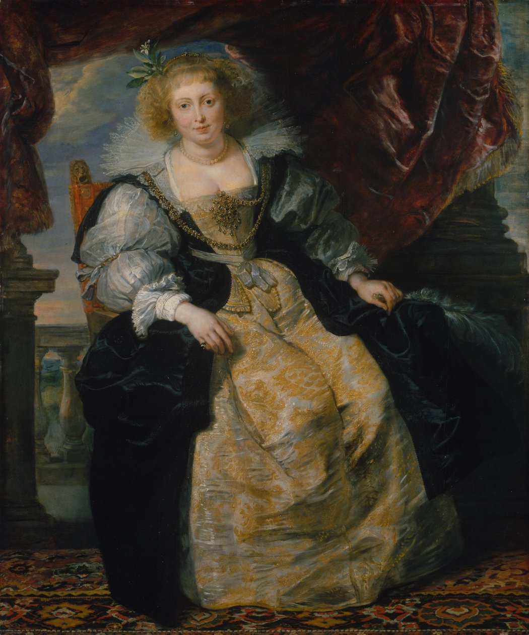 Helena Fourment nel suo abito da sposa da Peter Paul Rubens