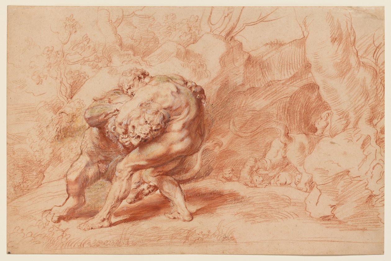 Ercole che strangola il leone di Nemea da Peter Paul Rubens