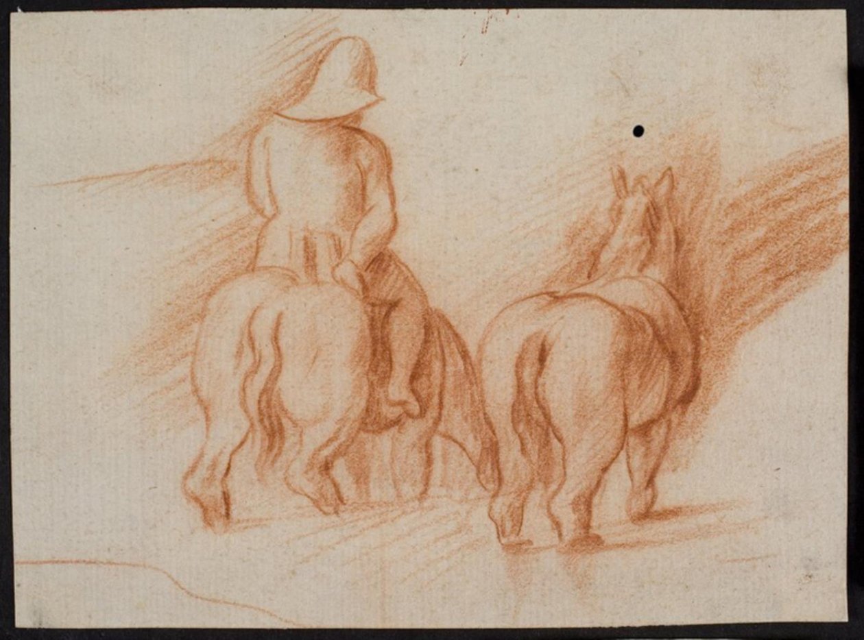 Pferde und Reiter aus "Der verlorene Sohn" da Peter Paul Rubens