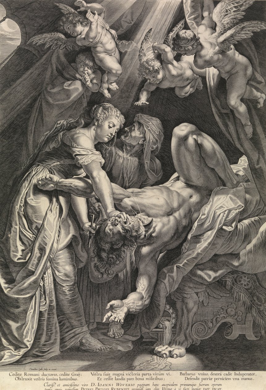 Giuditta e Oloferne (incisione) da Peter Paul Rubens