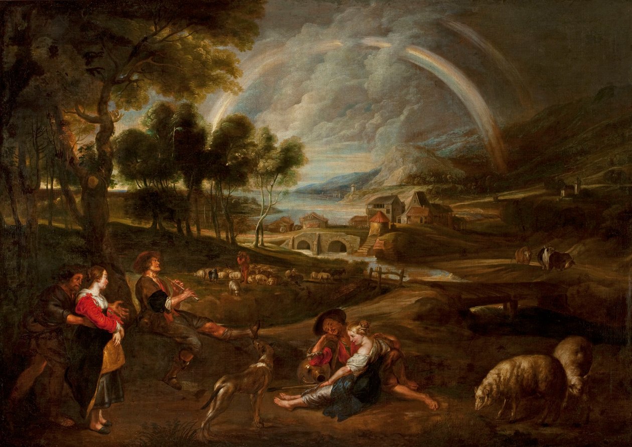 Paesaggio con arcobaleno da Peter Paul Rubens