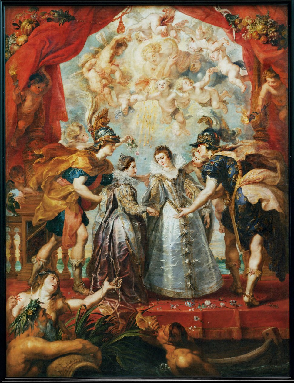 Lo scambio delle due principesse di Francia e di Spagna sul fiume Bidasoa da Peter Paul Rubens