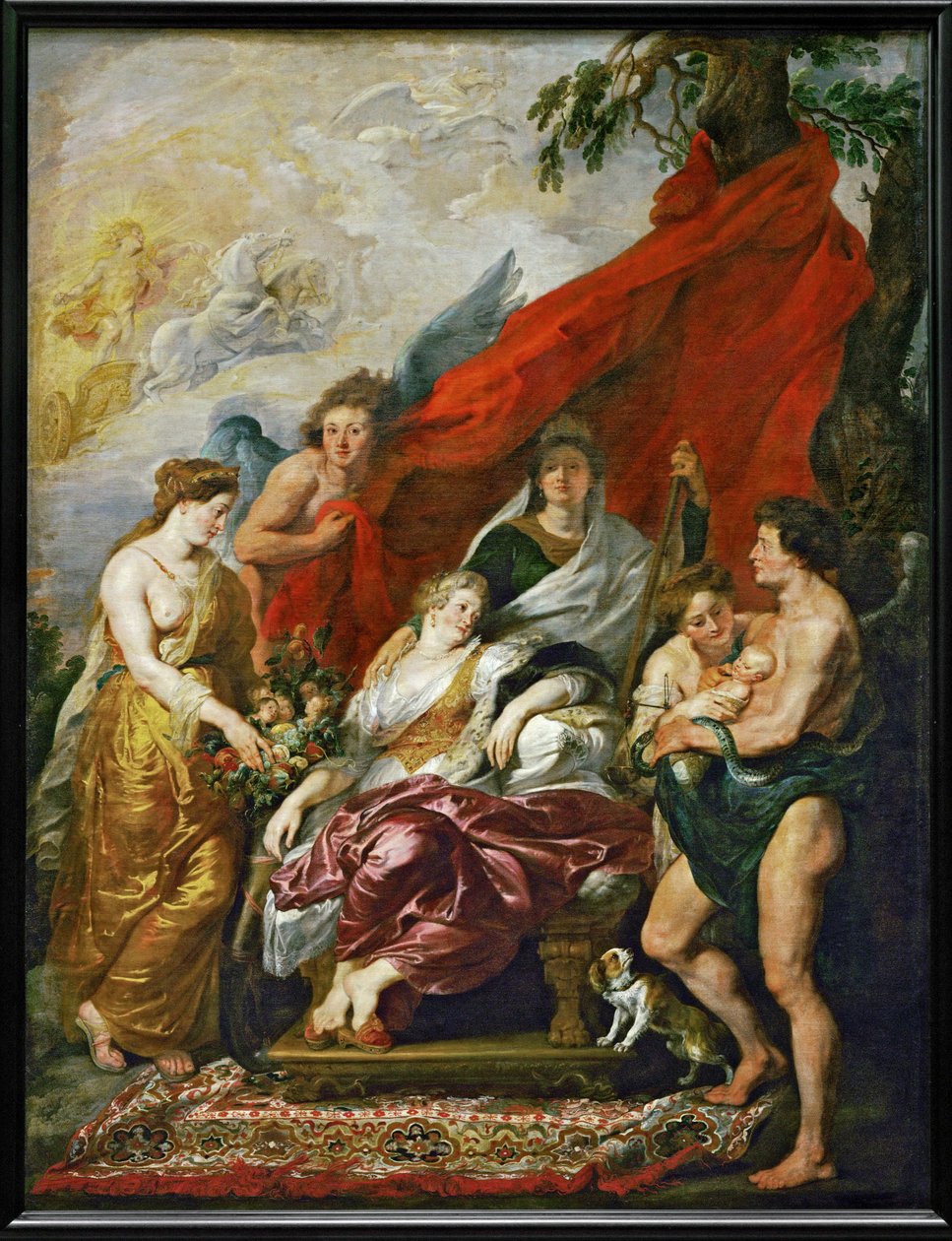 La nascita di Luigi XIII a Fontainebleau da Peter Paul Rubens
