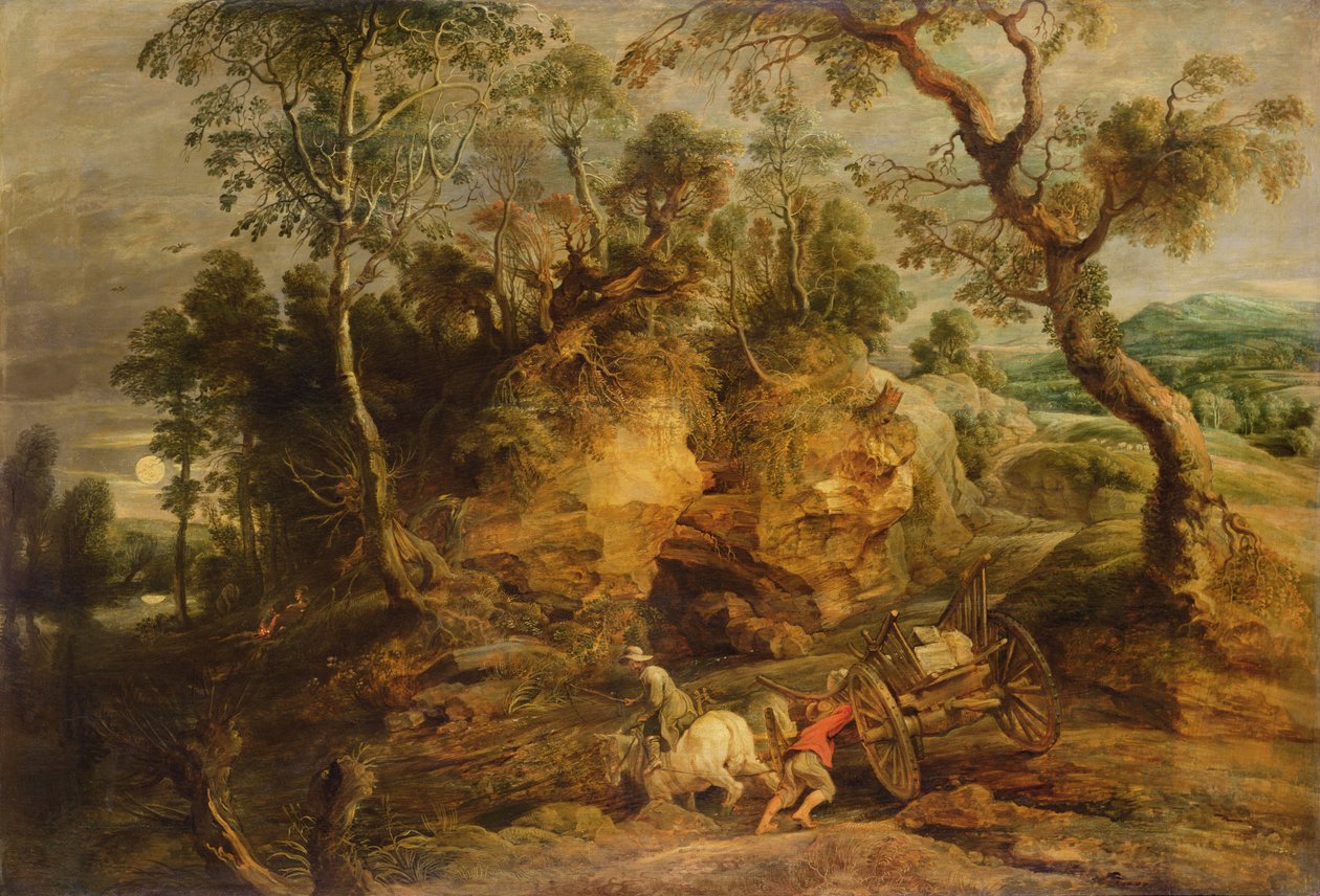 Paesaggio con Portatori di Pietre, c.1620 da Peter Paul Rubens