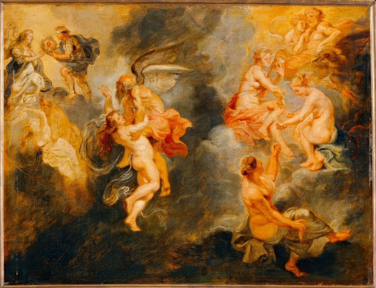 Le tre parche filano il destino di Maria de