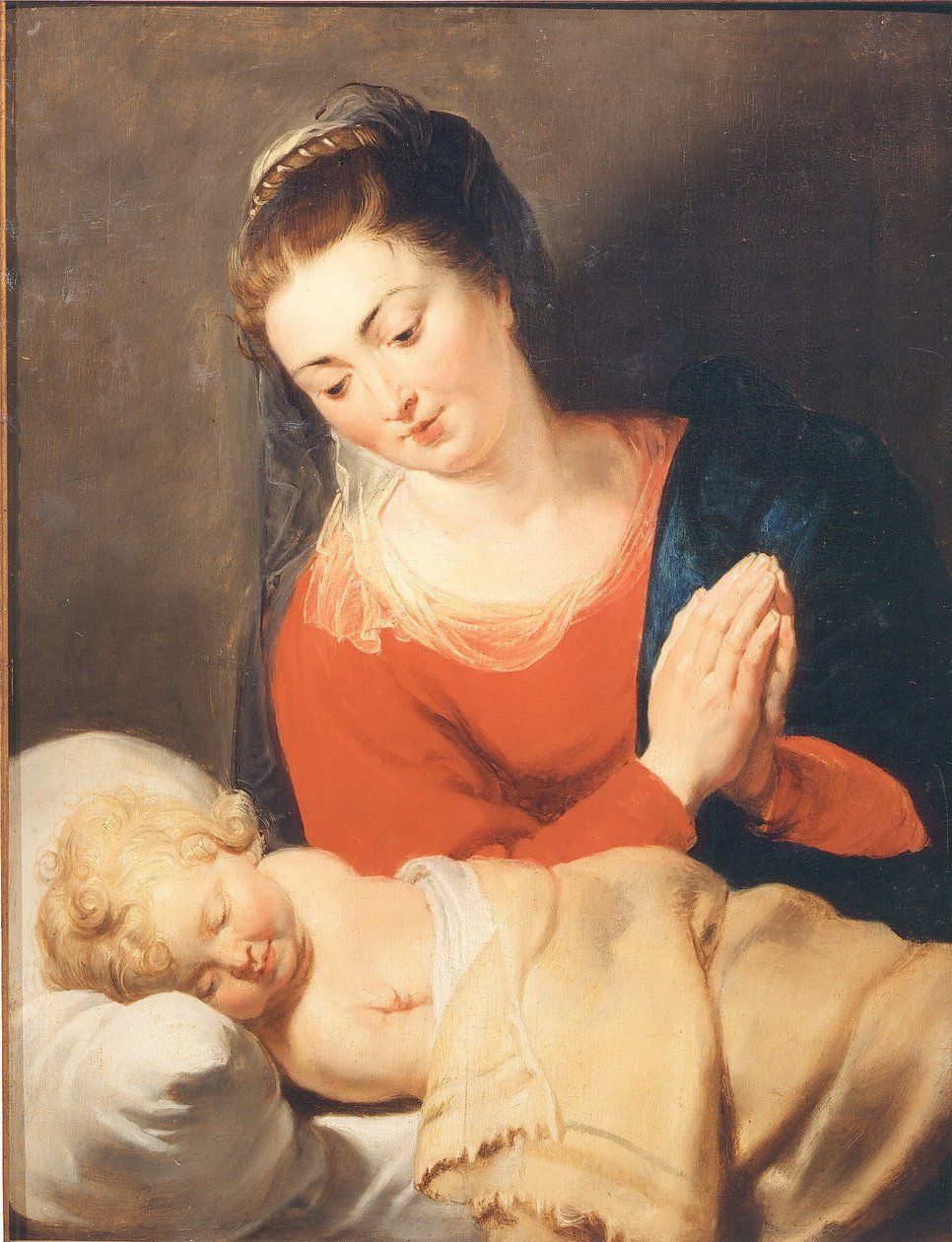 Maria davanti al Bambino Gesù dormiente da Peter Paul Rubens
