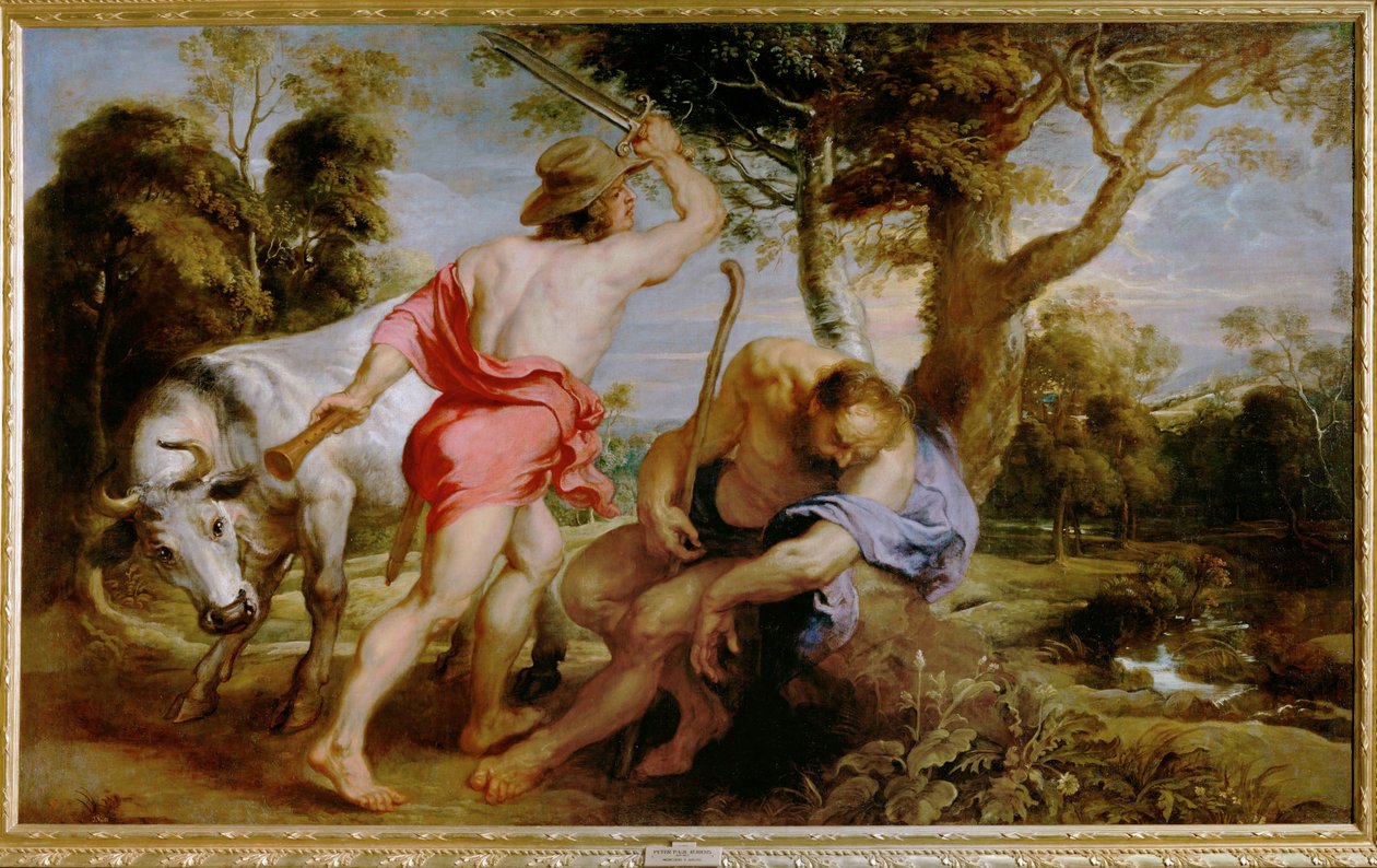 Mercurio e Argo (dipinto su tela) da Peter Paul Rubens