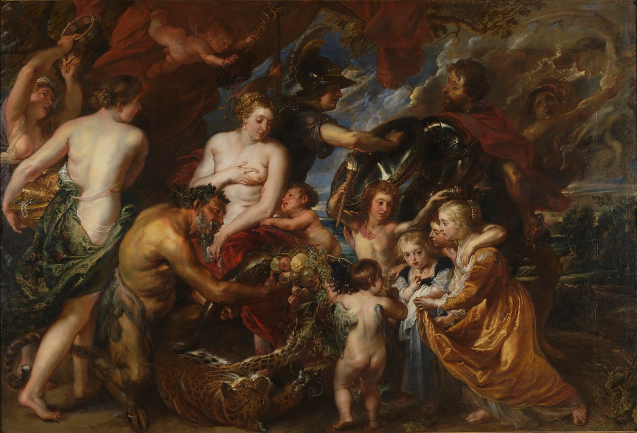 Pace e guerra, Minerva protegge la Pace da Marte da Peter Paul Rubens