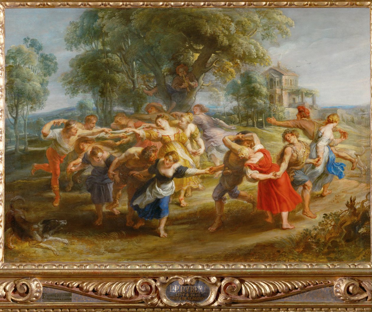 Danza dei contadini, 1630 circa (dipinto su tavola) da Peter Paul Rubens