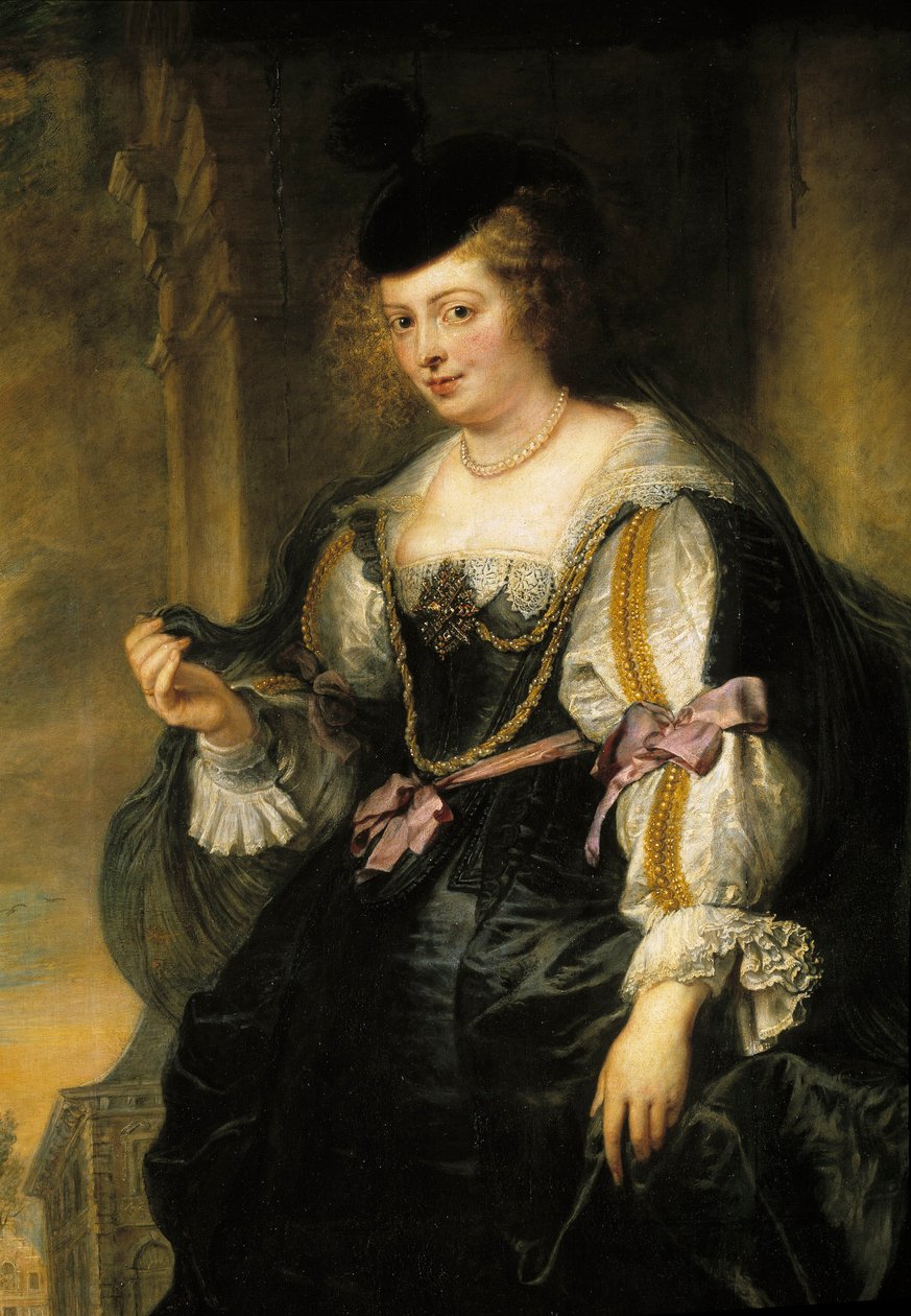Ritratto di Helene Fourment sulla carrozza (dettaglio) da Peter Paul Rubens