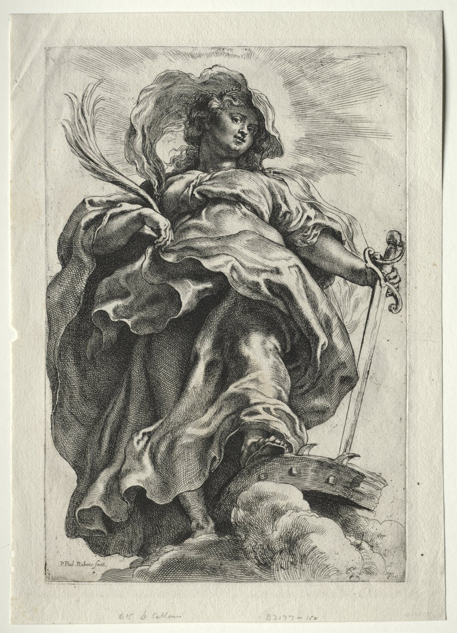 Santa Caterina tra le nuvole da Peter Paul Rubens
