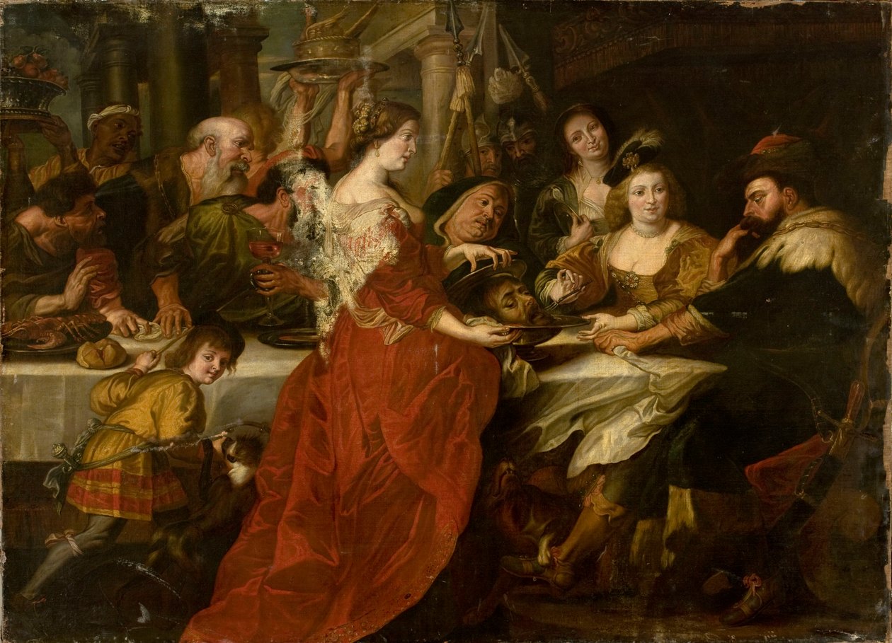 Salomè con la testa di San Giovanni durante il banchetto da Peter Paul Rubens