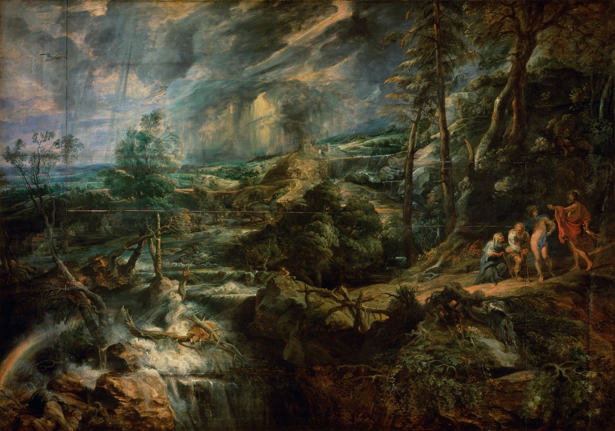 Paesaggio tempestoso con Filemone e Bauci da Peter Paul Rubens
