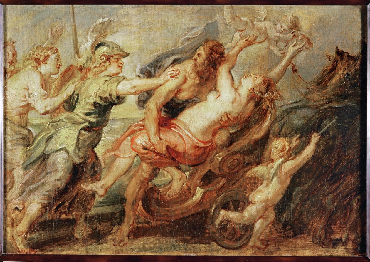 Il rapimento di Proserpina (schizzo a olio) da Peter Paul Rubens