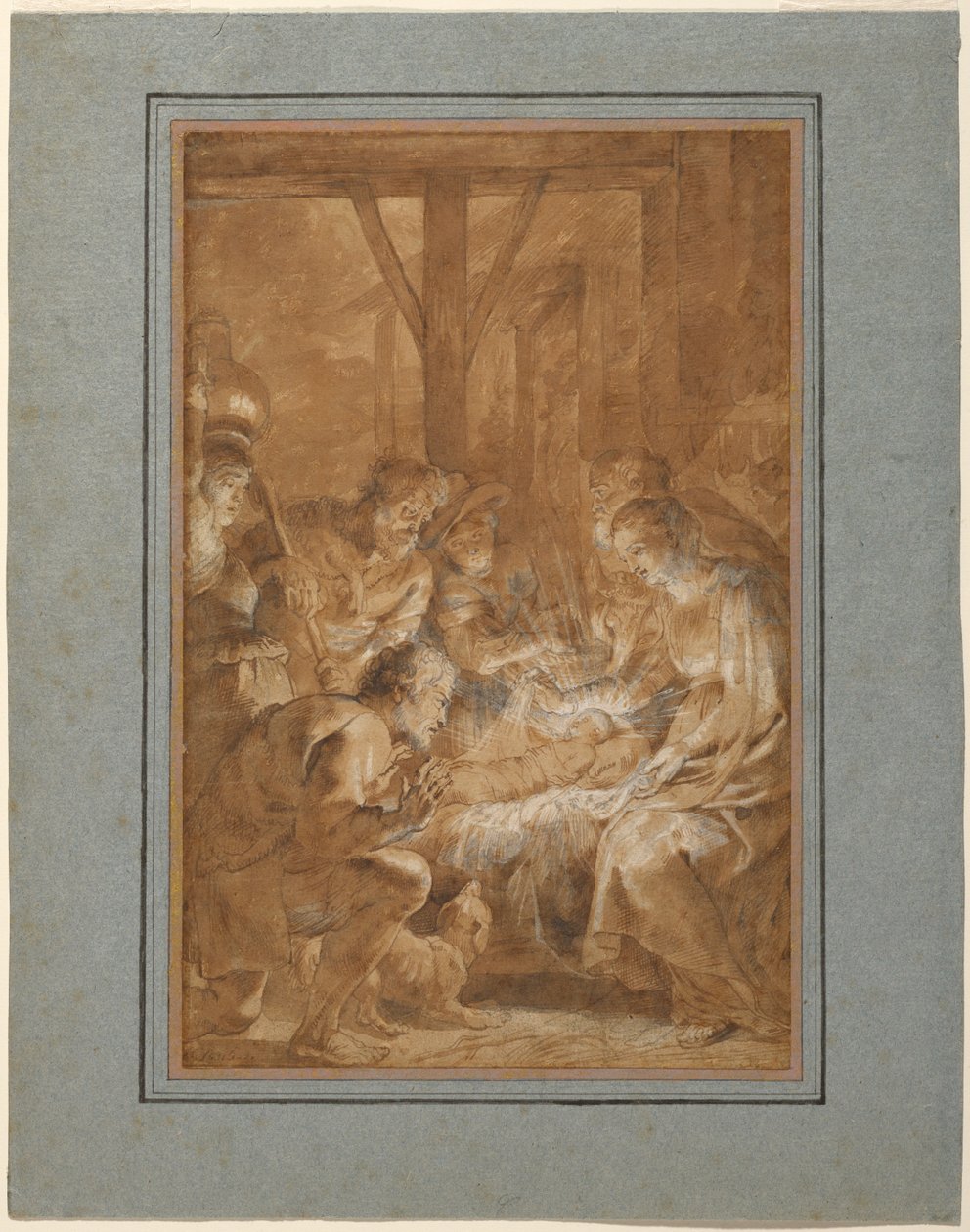 Die Anbetung der Hirten da Peter Paul Rubens