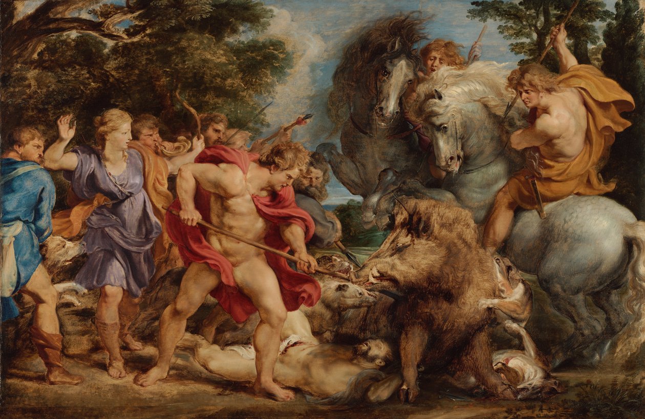 La caccia al cinghiale di Calidonia da Peter Paul Rubens