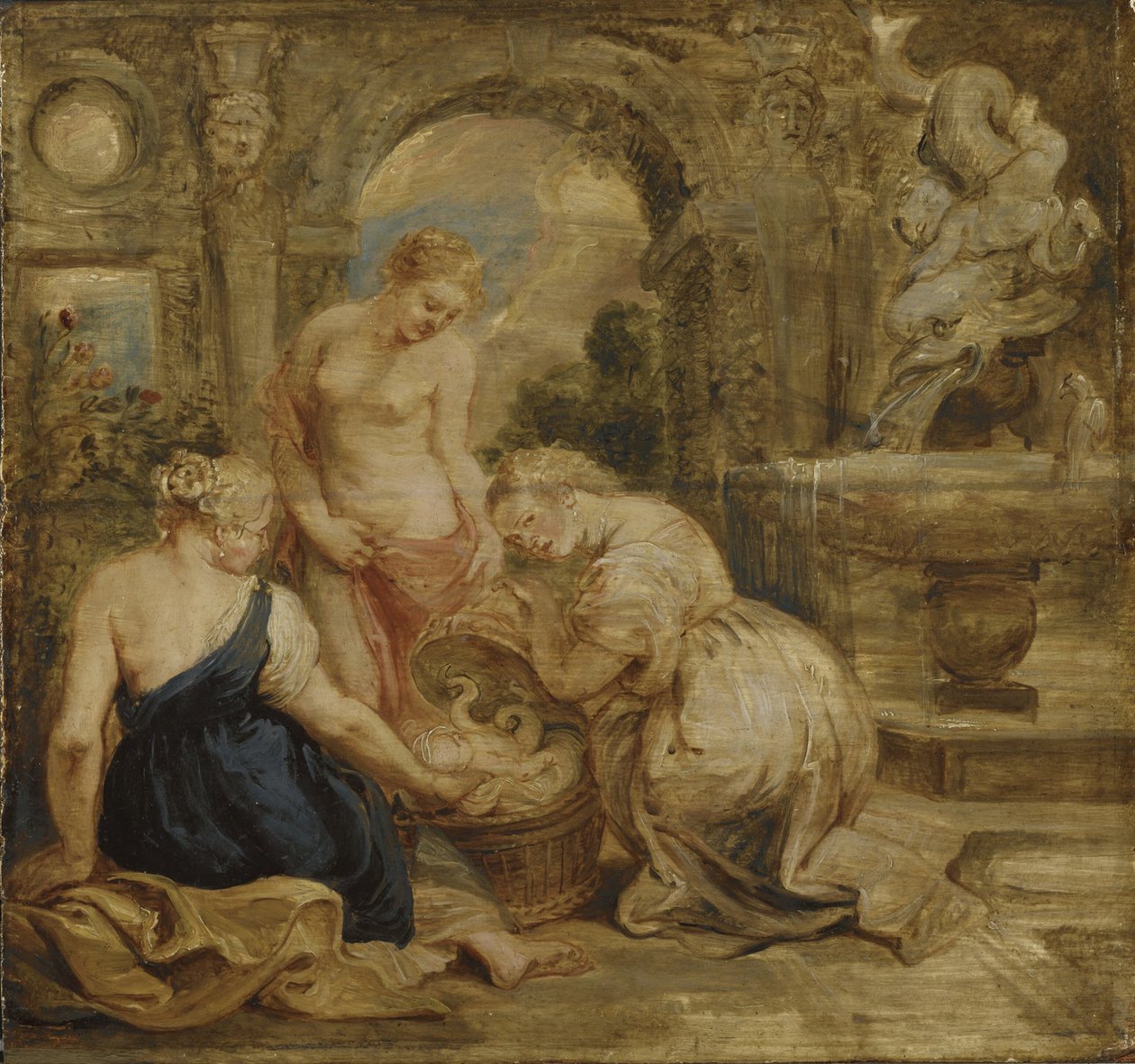 Le figlie di Cecrope scoprono Erittonio da Peter Paul Rubens