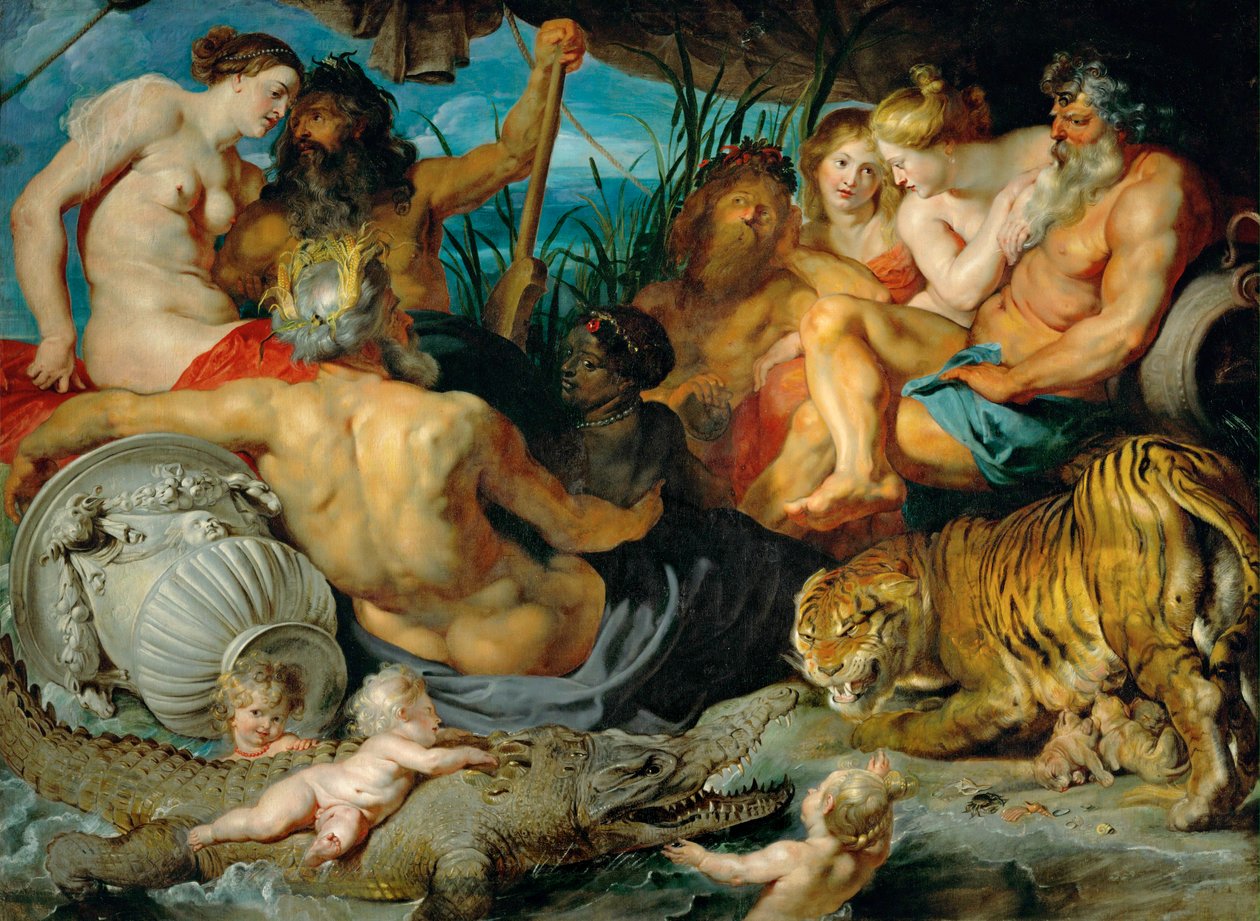 I quattro continenti, 1615 circa (olio su tela) da Peter Paul Rubens