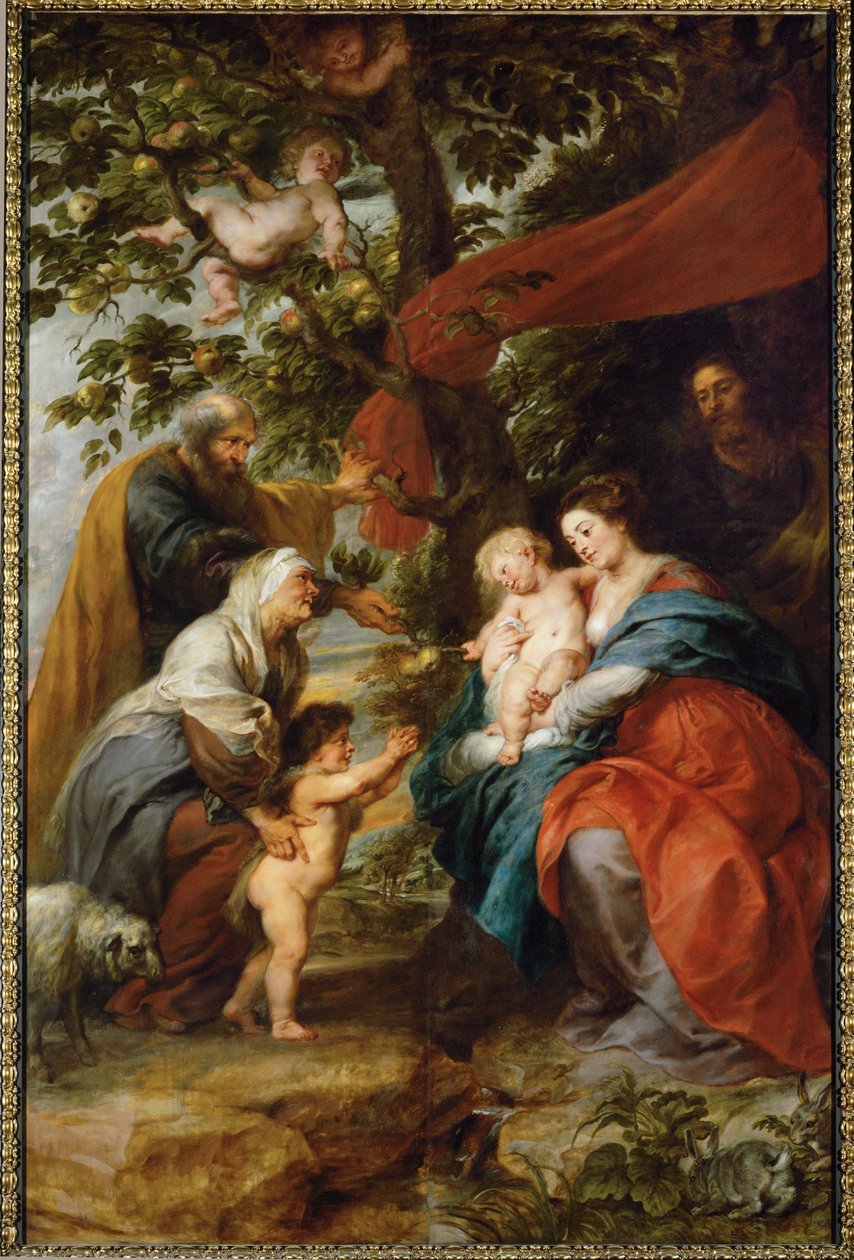La Sacra Famiglia che riposa sotto un melo da Peter Paul Rubens