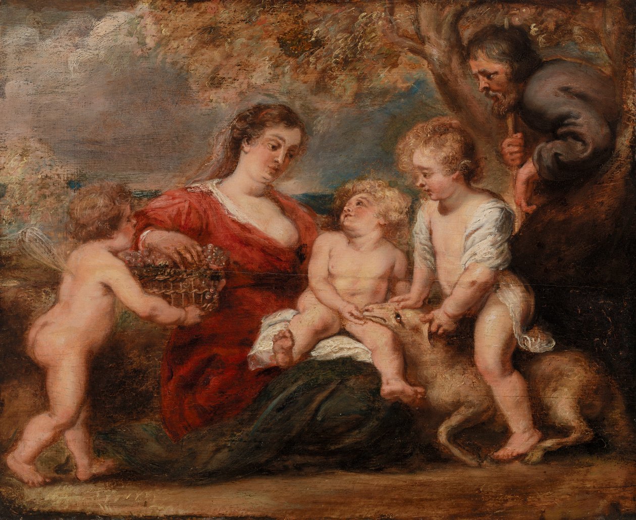 La Sacra Famiglia con San Giovanni Battista e un Angelo da Peter Paul Rubens