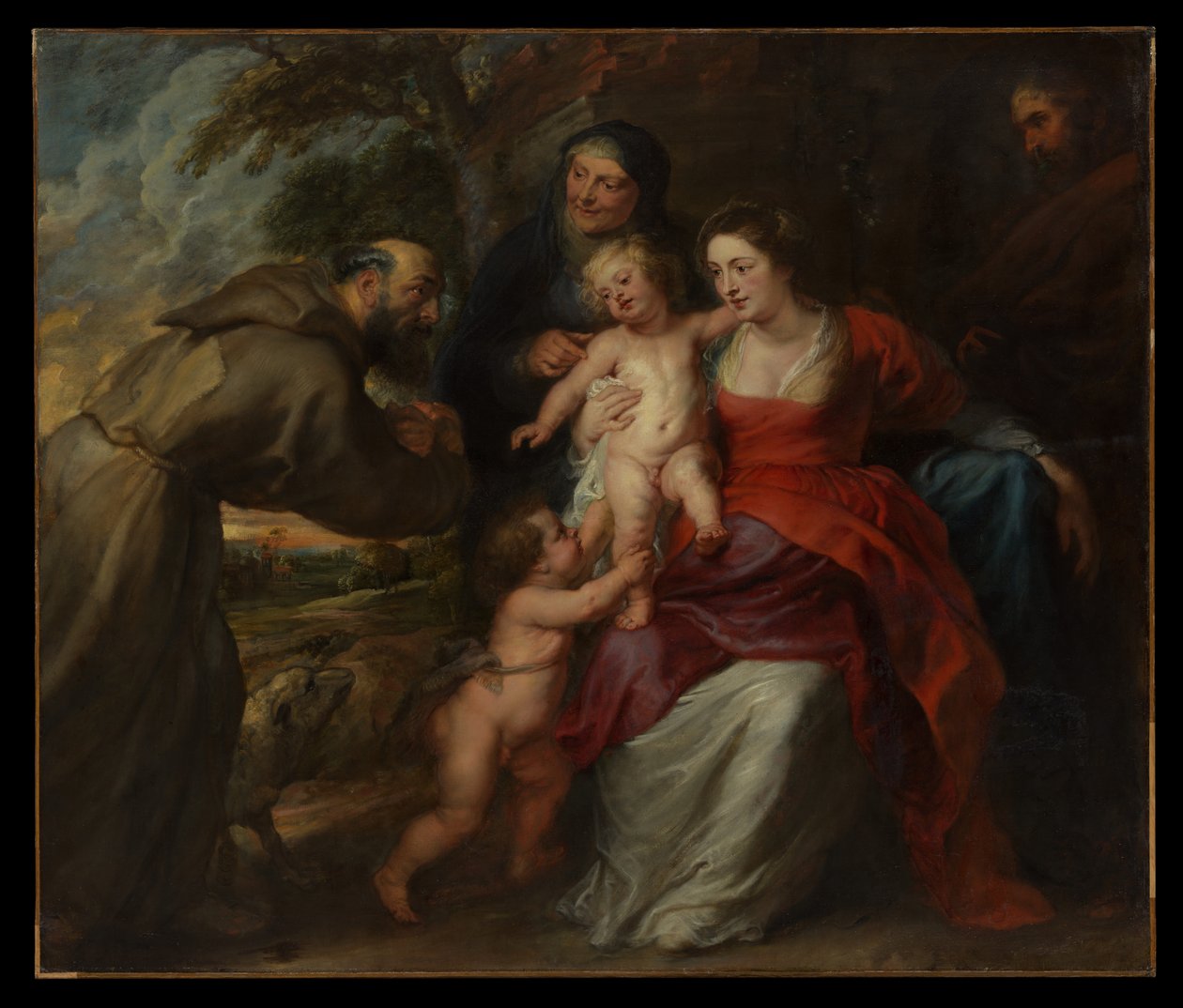 La Sacra Famiglia con i santi Francesco e Anna e il piccolo san Giovanni Battista da Peter Paul Rubens