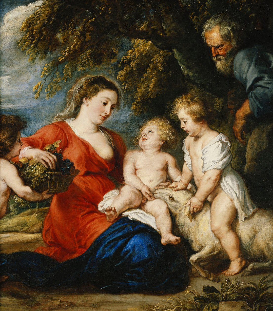 La Sacra Famiglia con il Bambino San Giovanni Battista da Peter Paul Rubens