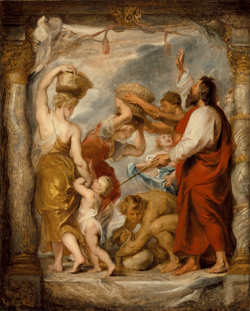 Gli Israeliti raccolgono la manna nel deserto da Peter Paul Rubens