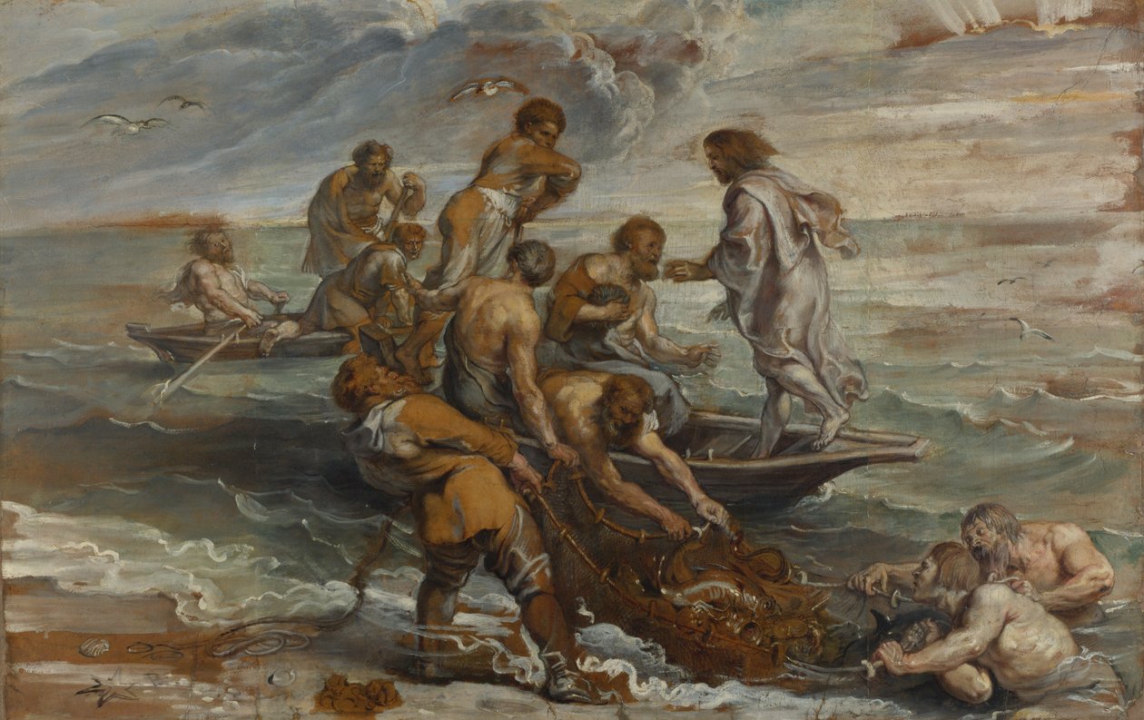 La pesca miracolosa, 1618-1619 da Peter Paul Rubens
