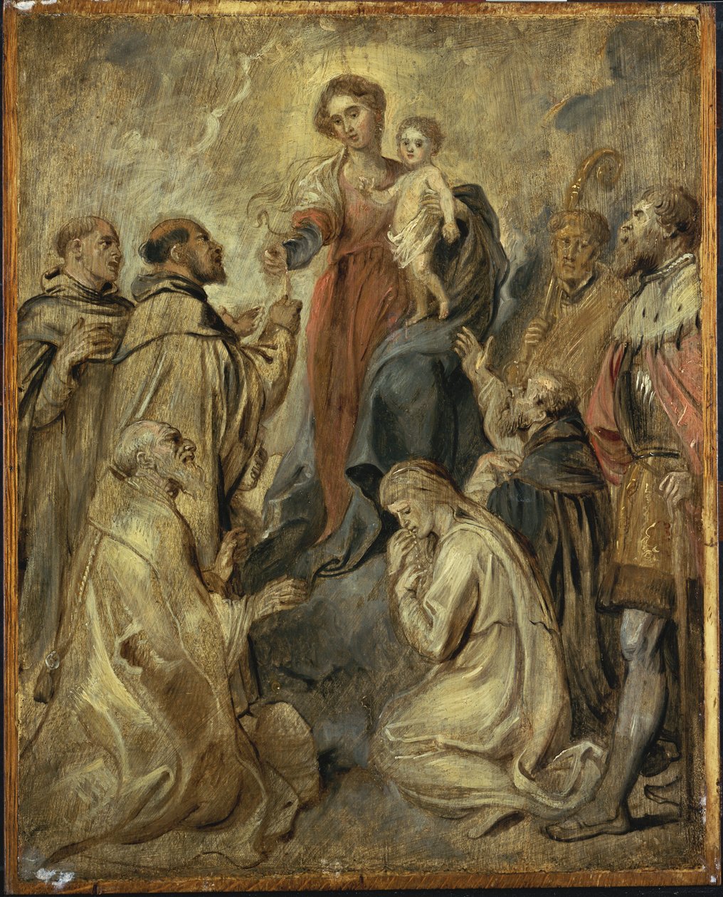 La Vergine e il Bambino del Rosario da Peter Paul Rubens