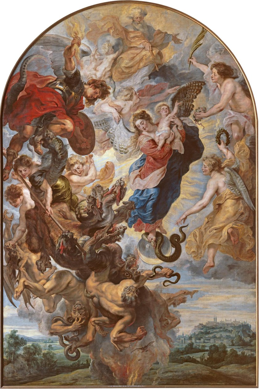 La Vergine come donna apocalittica sulla luna da Peter Paul Rubens