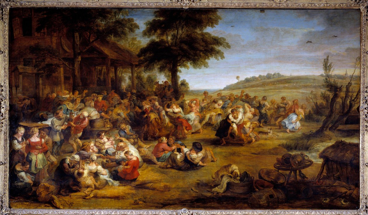 La fiera o matrimonio nel villaggio da Peter Paul Rubens