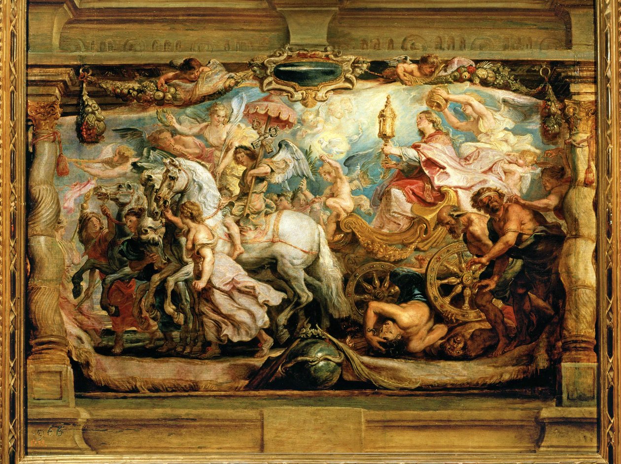 Il trionfo della Chiesa su furore, discordia e odio (dipinto su tavola) da Peter Paul Rubens