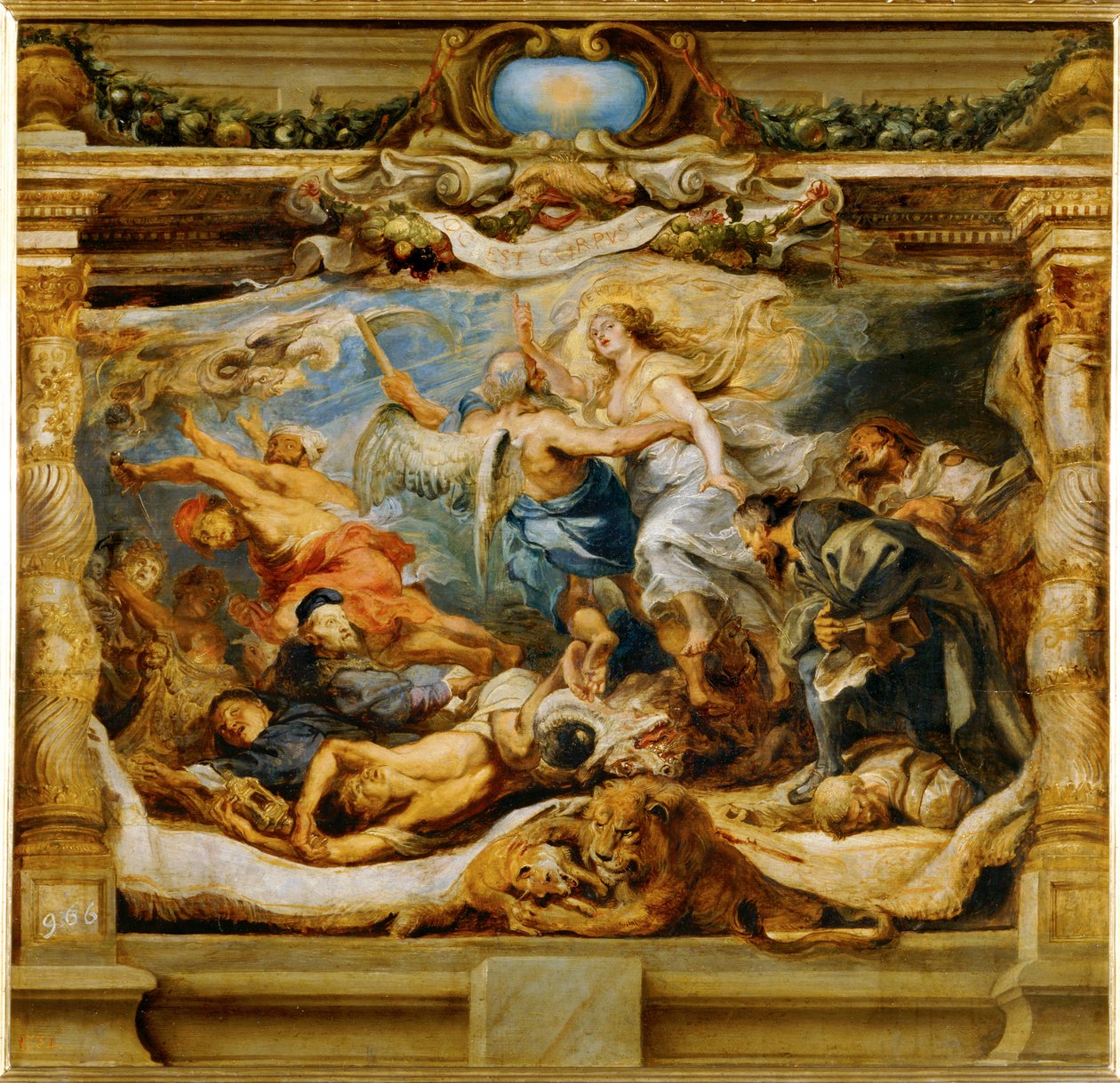 Il trionfo della Verità cattolica (dipinto su tela) da Peter Paul Rubens