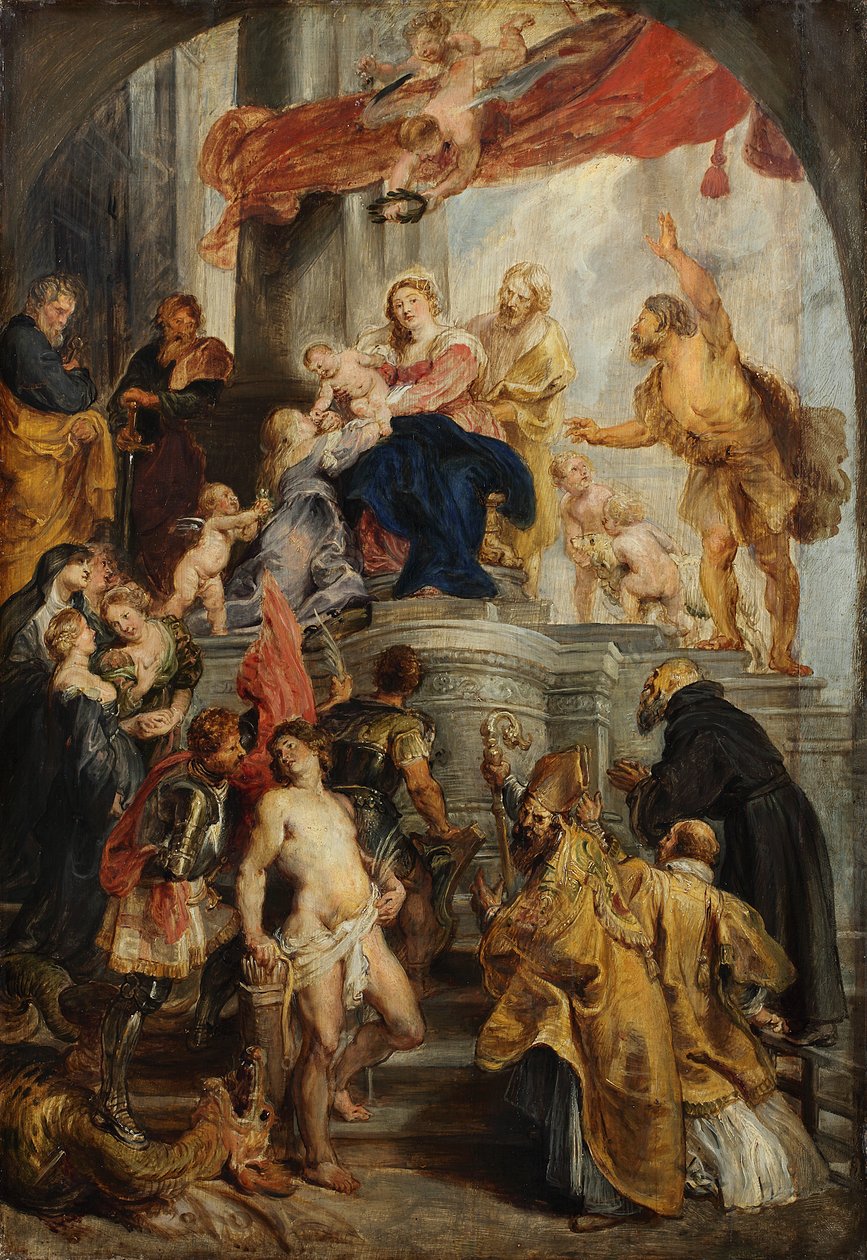 Maria in trono con il Bambino e i santi da Peter Paul Rubens