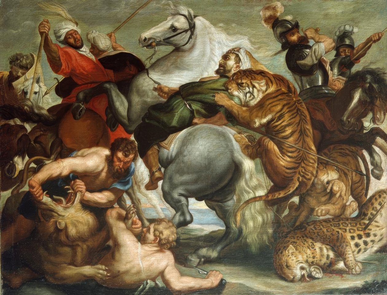 Caccia alla tigre e al leopardo | Peter Paul Rubens