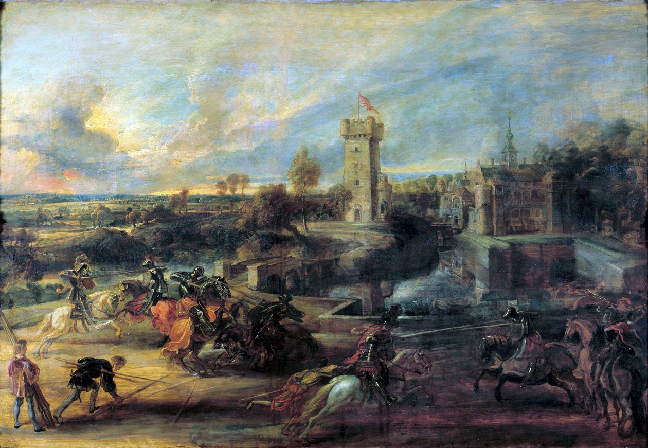 Torneo davanti al Castello Steen da Peter Paul Rubens