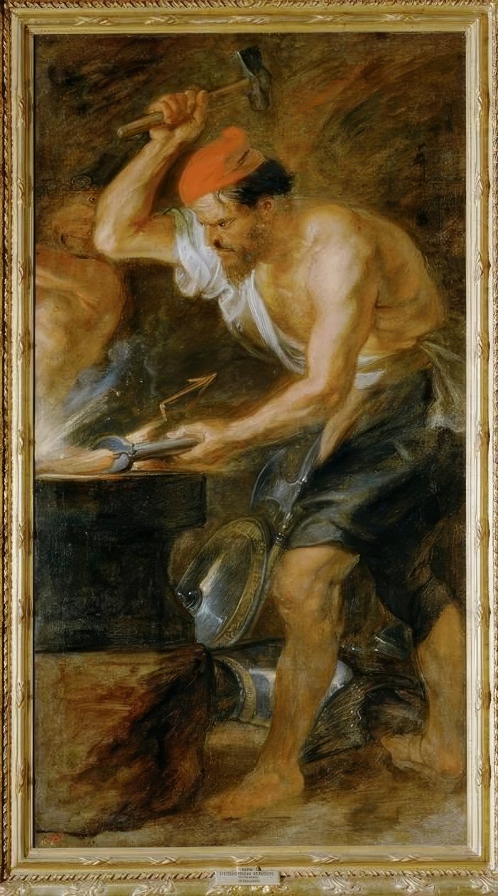 Vulcano forgia il fulmine di Giove da Peter Paul Rubens