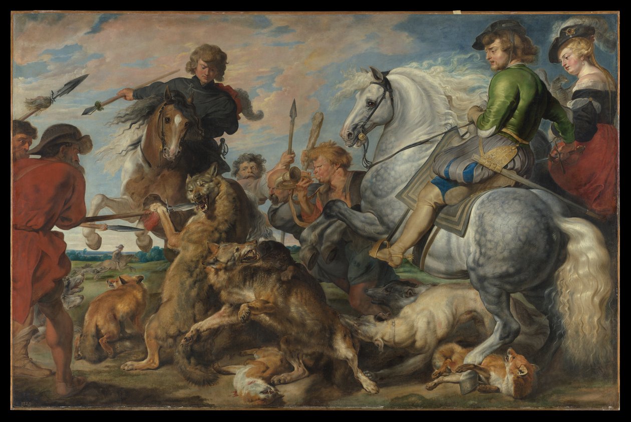 Caccia al lupo e alla volpe da Peter Paul Rubens