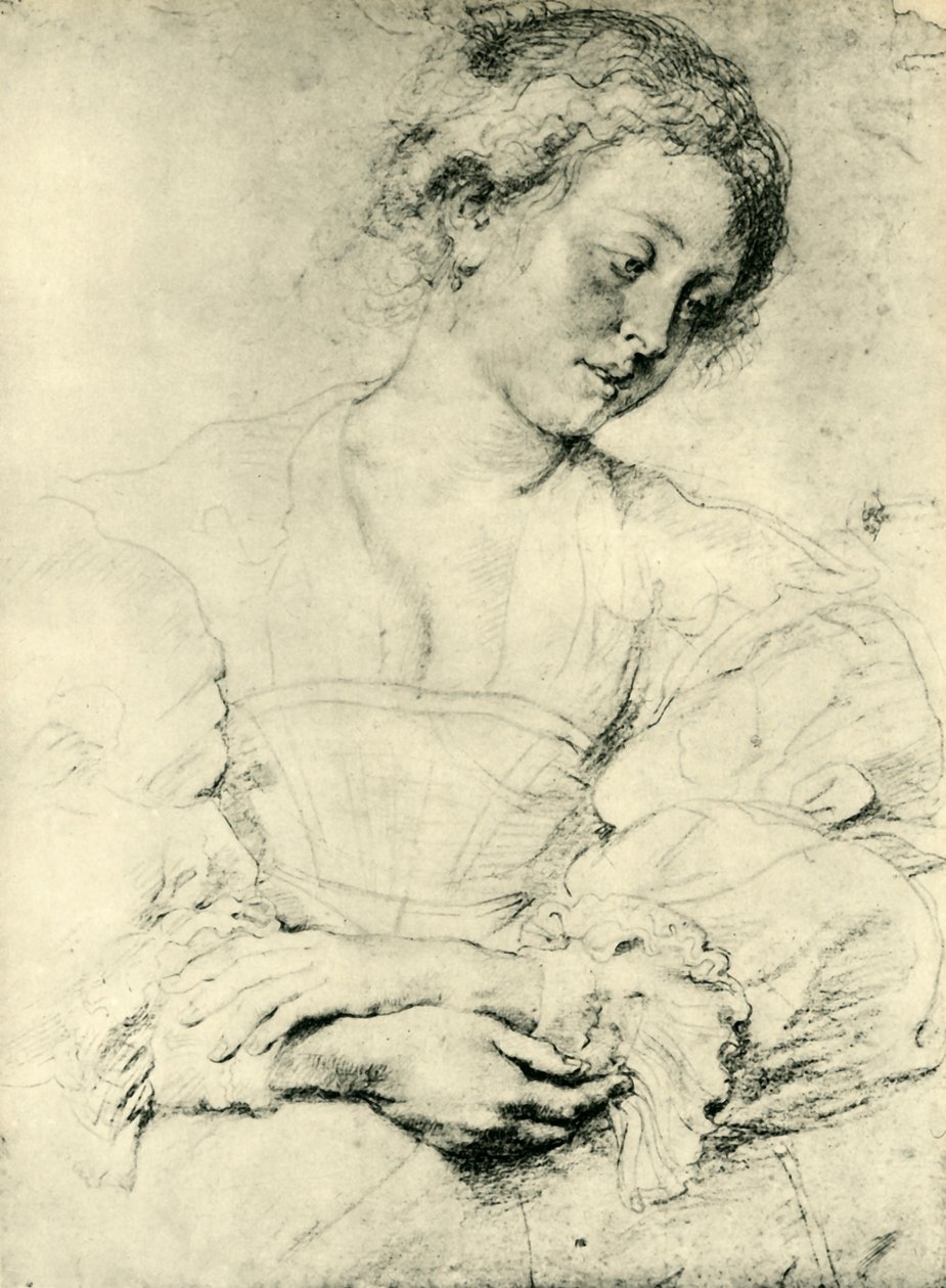 Giovane donna con le mani giunte da Peter Paul Rubens