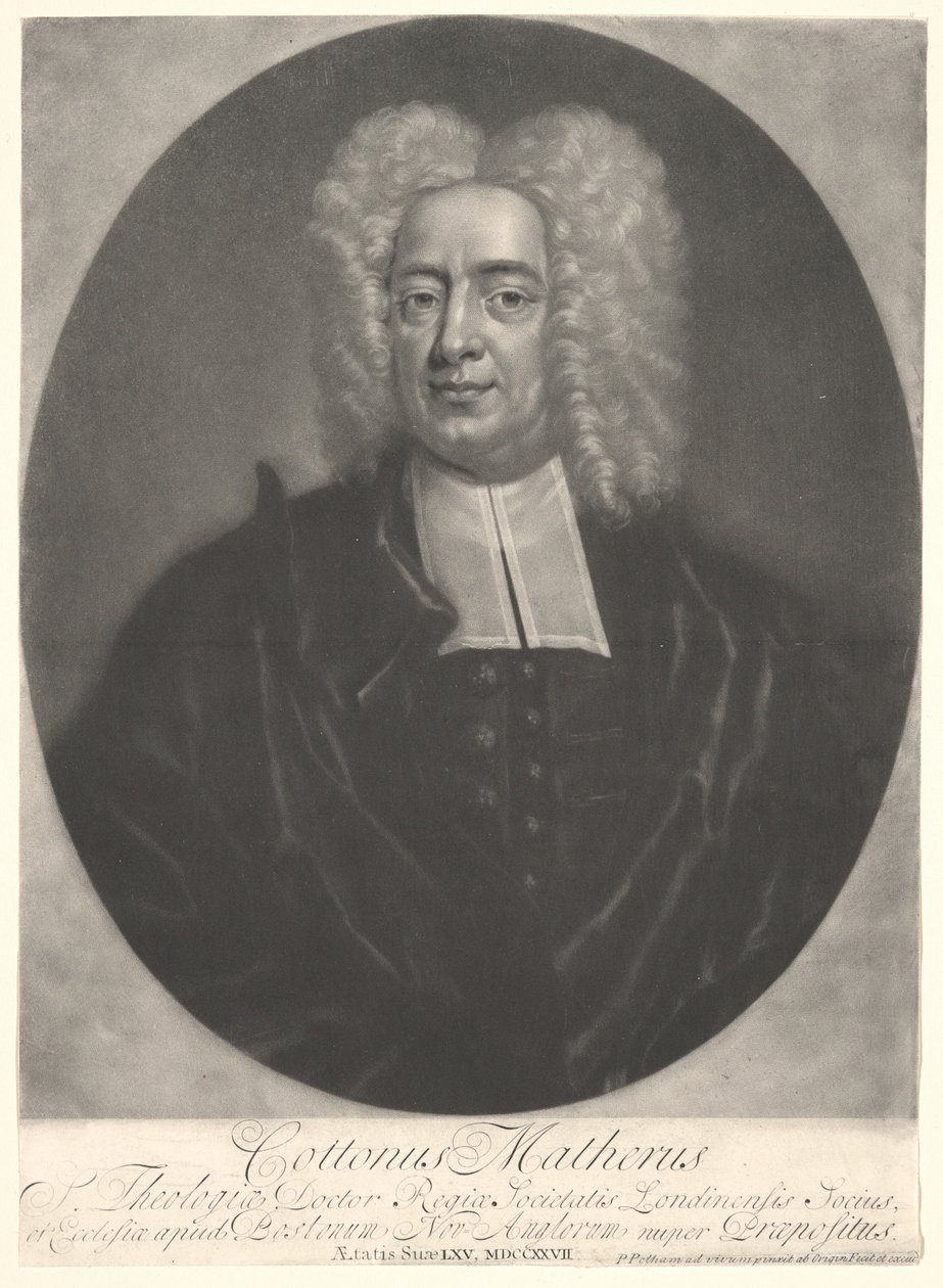 Cotton Mather da Peter Pelham
