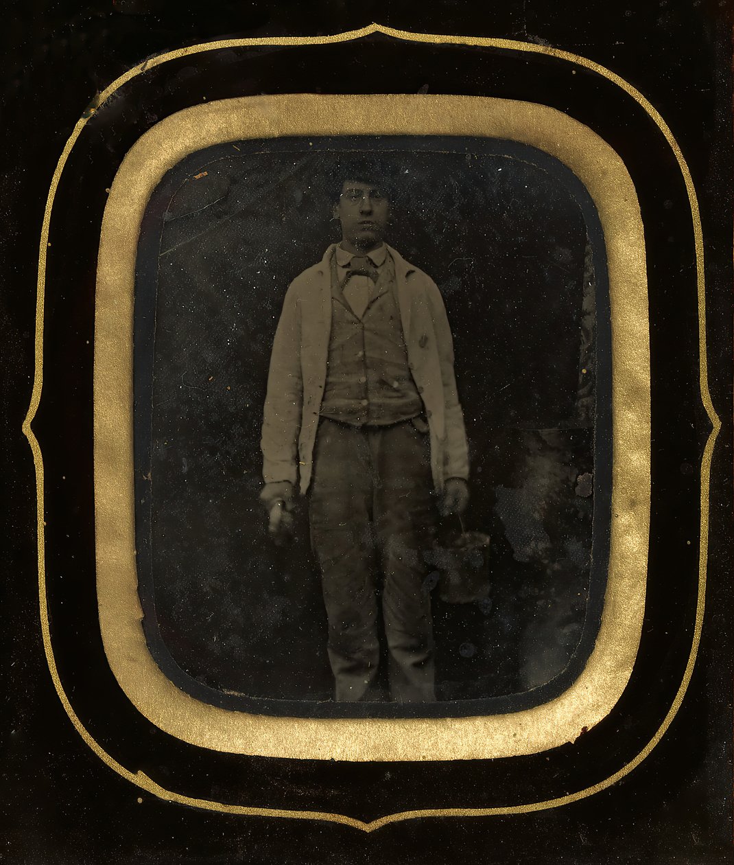 Uomo con secchio e pennello, fine anni 1850-60 da Peter Ralston