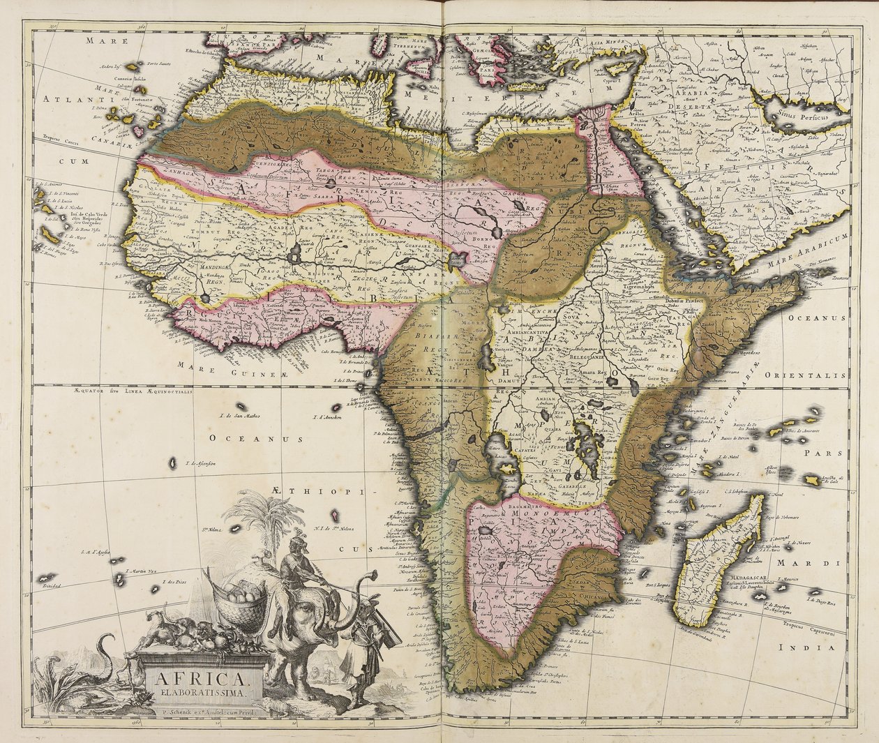 Africa elaboratissima da Peter Schenk the Elder