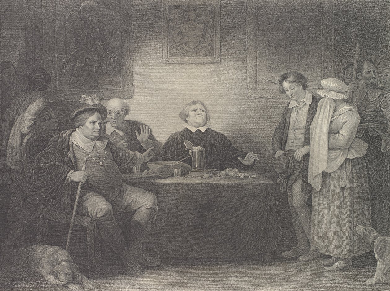 Le sette età, quinta età: La giustizia Shakespeare, Come vi piace, prima pubblicazione 1801, ristampa 1852 da Peter Simon
