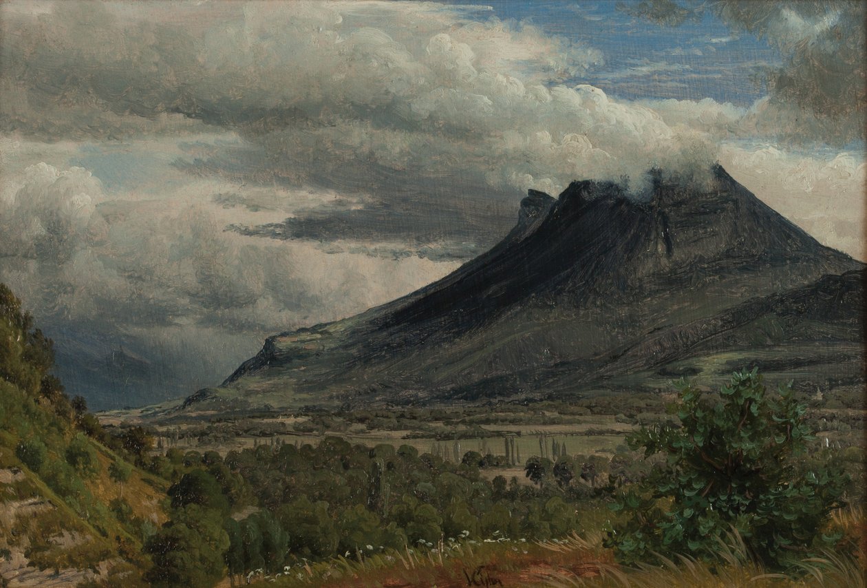Il massiccio del Granier, vista presa dalla Cluse de Chambéry da Peter Vilhelm Carl Kyhn