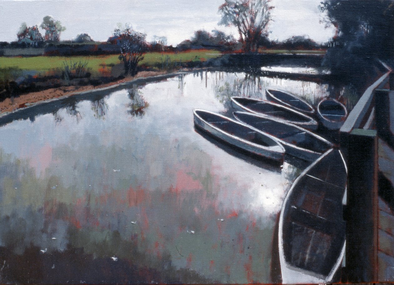 Barcombe Mills, Sussex, 2007 (olio su tela) da Peter Wilson