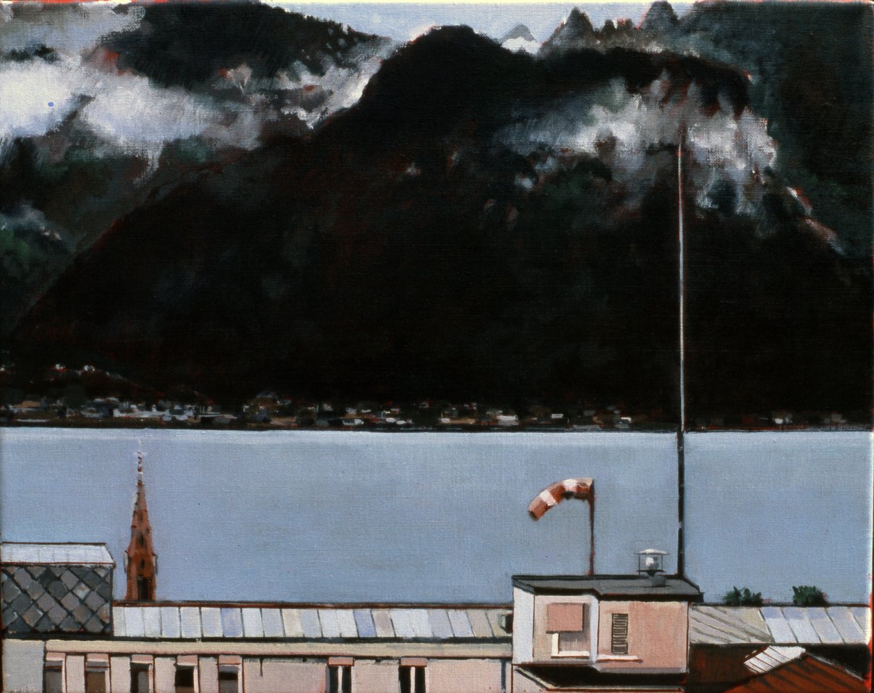 Lago di Ginevra, 2008 (olio su tela) da Peter Wilson