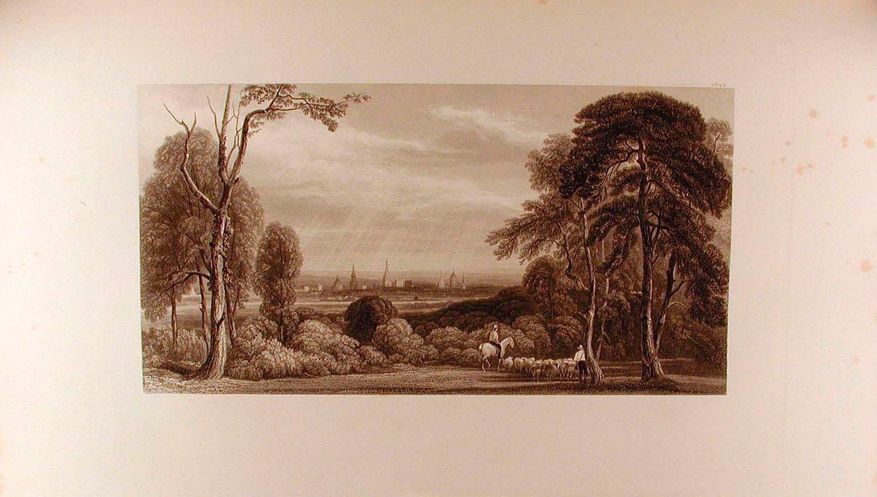 Veduta di Oxford da Wytham da Peter de Wint