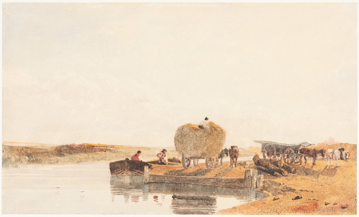 Sera sul Foss Dyke presso Lincoln da Peter de Wint